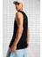 Sportswear Cotton Festival Tank Black Pamuklu Günlük Stil Atlet Siyah 2