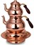Premium Collection Teatime Isıtıcılı Kalın Bakır Çaydanlık Orta Boy 1