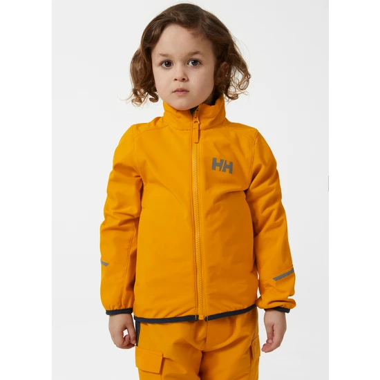 Helly Hansen Sarı Erkek Çocuk Kapüşonlu Uzun Kollu Kayak Montu HHA.41761-HHA.328  Jr Summıt Jacket