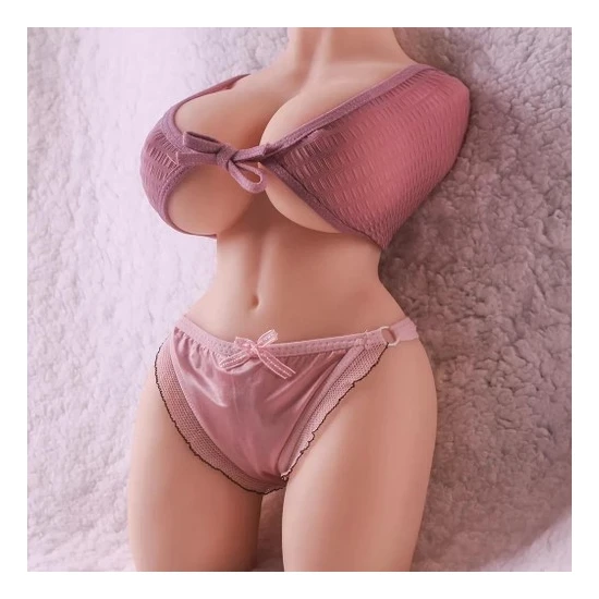 Zaga Oyun Premium Torso Masturbator - Realistik Manken Anal Vajinal 2 In 1 Titreşimli Suni Vajina