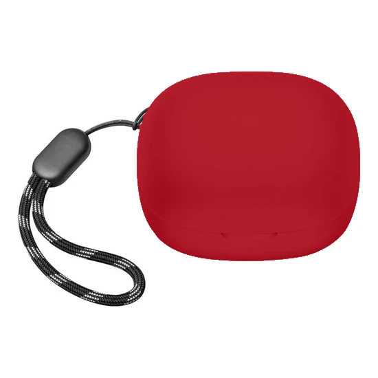Case 4U Anker Soundcore R50i Bluetooth Silikon Kulaklık Kılıfı - Kırmızı
