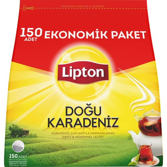 Lipton Doğu Karadeniz Demlik Poşet Çay 150’lik