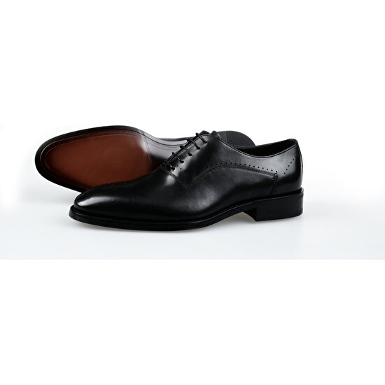Yetiş Luxury Erkek  Deri Tamamen El Yapımı Özel Desen Klasik Ayakkabı