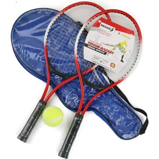 CK Spor Ckspor  Çantalı Kort Çocuk Tenis Raketi 21 Inç Tenis Raket Seti