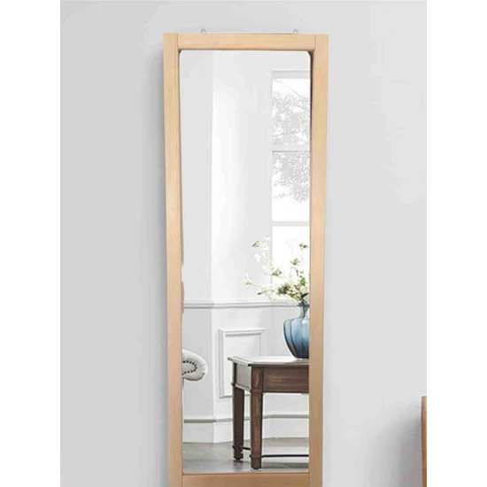 Mirrorss Doğal Ahşap Boy Aynası Duvar Aynası 130X45