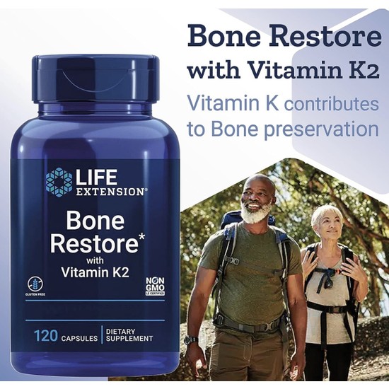 Life Extension Bone Restore With Vitamin K2 120 Capsules Fiyatı