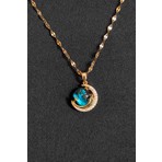 Trend Collection Kadın Paslanmaz Çelik Gold Zincir Yıldız Gökyüzü Kolye