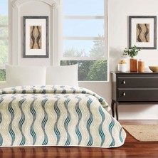 Taç Rosalia Tek Kişilik Battaniye Bej