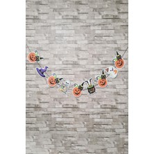 Pekshop Cadılar Bayramı Banner Süs Ipe Dizili Cadılar Bayramı Süsleri Duvar Mekan Süsleme