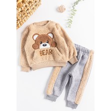 Babymod Ayıcık Figürlü Peluş Kışlık Erkek Bebek Takım