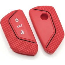 Şenyıldız Aksesuar Volkswagen Caddy 2021+ Model  Silikon Anahtar Koruma Kılıfı