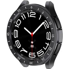 Pilanix Samsung Galaxy Watch 6 Classic 43 mm Için Sert Ekran Koruyuculu Kasa Koruma Spor Gard Kapak