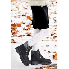 Kiko Kids 500 Günlük Fermuarlı Kız Çocuk Bot Ayakkabı