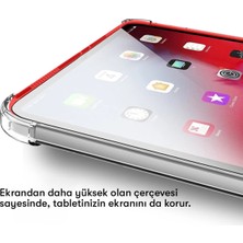 Newface Samsung Galaxy T737 Tab S7 Fe 12.4 Kılıf Anti Şeffaf Tablet Silikon - Şeffaf