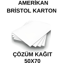 Çözüm Kağıt Amerikan Bristol Karton 50X70 cm 250 gr - 50 Adet