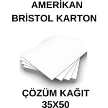 Çözüm Kağıt Amerikan Bristol Karton 35X50 cm 300 gr - 10 Adet