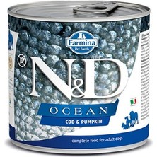 N&D  Ocean Morina Balıklı ve Balkabaklı Konserve Köpek Maması 285 gr