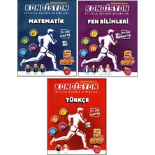 Newton Yayınları 5. Sınıf Matematik - Fen Bilimleri - Türkçe Kondisyon Denemeleri 3 Kitap