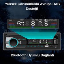 Havana Çift USB Girişli Bluetooth Oto Teyp Araba Teybi Radyo USB Sd Aux Teyp Amfi Çıkışlı 4X60 Watt