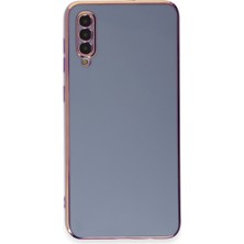 Newface Samsung Galaxy A50 Kılıf Volet Silikon - Mavi