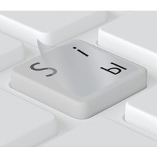 OEM Rusça Klavye Etiketi Şeffaf Arka - Russian Keyboard Sticker Transparent