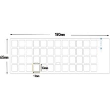 OEM Rusça Klavye Etiketi Şeffaf Arka - Russian Keyboard Sticker Transparent