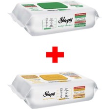 Sleepy Easy Clean Beyaz Sabun Katkılı + Arap Sabunu Katkılı 2X100 (200 Yaprak)