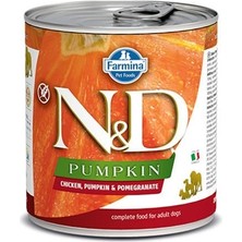 N&D  Pumpkin Balkabaklı Tavuk ve Narlı Konserve Köpek Maması 285 gr