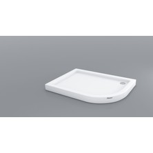 Shower 90X150 Asimetrik Monoblok Duş Teknesi