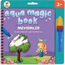 Aqua Magic Sihirli Boyama Kitabı Kıtalar - Mevsimler - Araçlar 3 Kitap