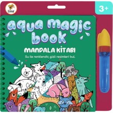 Aqua Magic Sihirli Boyama Kitabı Mandala - Oyunlar - Eğlenelim Öğrenelim 3 Kitap