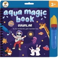 Aqua Magic Sihirli Boyama Kitabı Mandala - Oyunlar - Eğlenelim Öğrenelim 3 Kitap