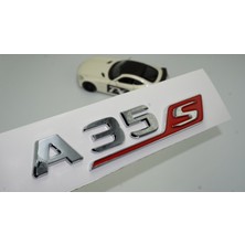 Dk Benz A 35S Bagaj Krom Kırmızı Abs 3m 3D Yazı Logo