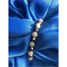 Doğaltaş Labradorit-Hematit Bileklik