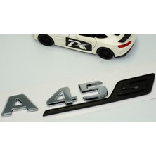 Dk Benz A 45S Bagaj Siyah Krom Abs 3m 3D Yazı Logo