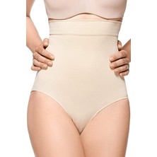 Sweet Sauna Gögüs Altı Göbek Alt Karın Bel Basen Toparlayıcı Kadın Yüksel Bel Silikonlu Slip Korse Ten Renk