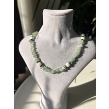 Doğaltaş Aventurin Aytaşı Kolye