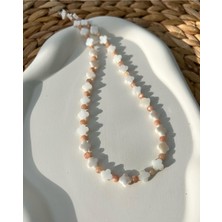 Doğaltaş Sedef-Güneş Taşı Kolye