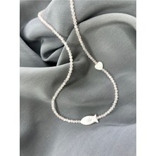 Doğaltaş Aşk Taşı Pembe Kuvars Kolye