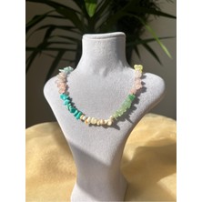 karışık doğaltaş kolye