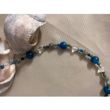 Doğaltaş Kristal kuvars Kolye selenit uçlu