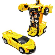 Layfhex Transformers Bumblebee Robota Dönüşebilen Oyuncak Araba Sarı