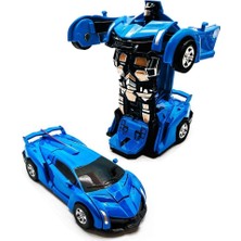 Layfhex Transformers Bumblebee Robota Dönüşebilen Oyuncak Araba Mavi