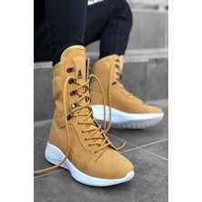 Rainon Store Bağcıklı Camel Yüksek Taban Boksör Unisex Spor Postal Bot