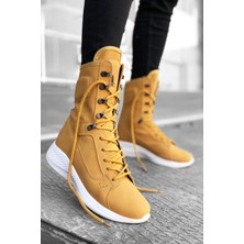 Rainon Store Bağcıklı Camel Yüksek Taban Boksör Unisex Spor Postal Bot