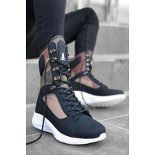 Rainon Store Bağcıklı Koyu Askeri Nabuk Yüksek Taban Boksör Unisex Spor Postal Bot