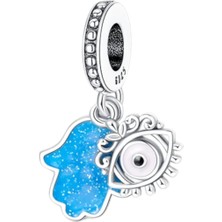 Göz ve Fatma'nın Eli Karanlıkta Parlayan Charm | 925 Ayar Gümüş