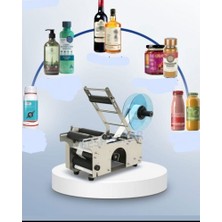 Bestpacker LGYF-2000BX Yarı Otomatik Paslanmaz Profesyonel Yuvarlak Şişe Etiketleme Makinası