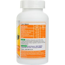 Yurdavit Vitamin C 200 Tablet Cordiceps Black Elderberry Citrus Bioflavonoids Zinc Sambucus Nigra