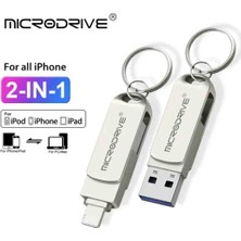 Microdrive 64Gb.İphone Lightning ve USB 3.0 USB Flash Bellek 64GB Otg Çift Girişli